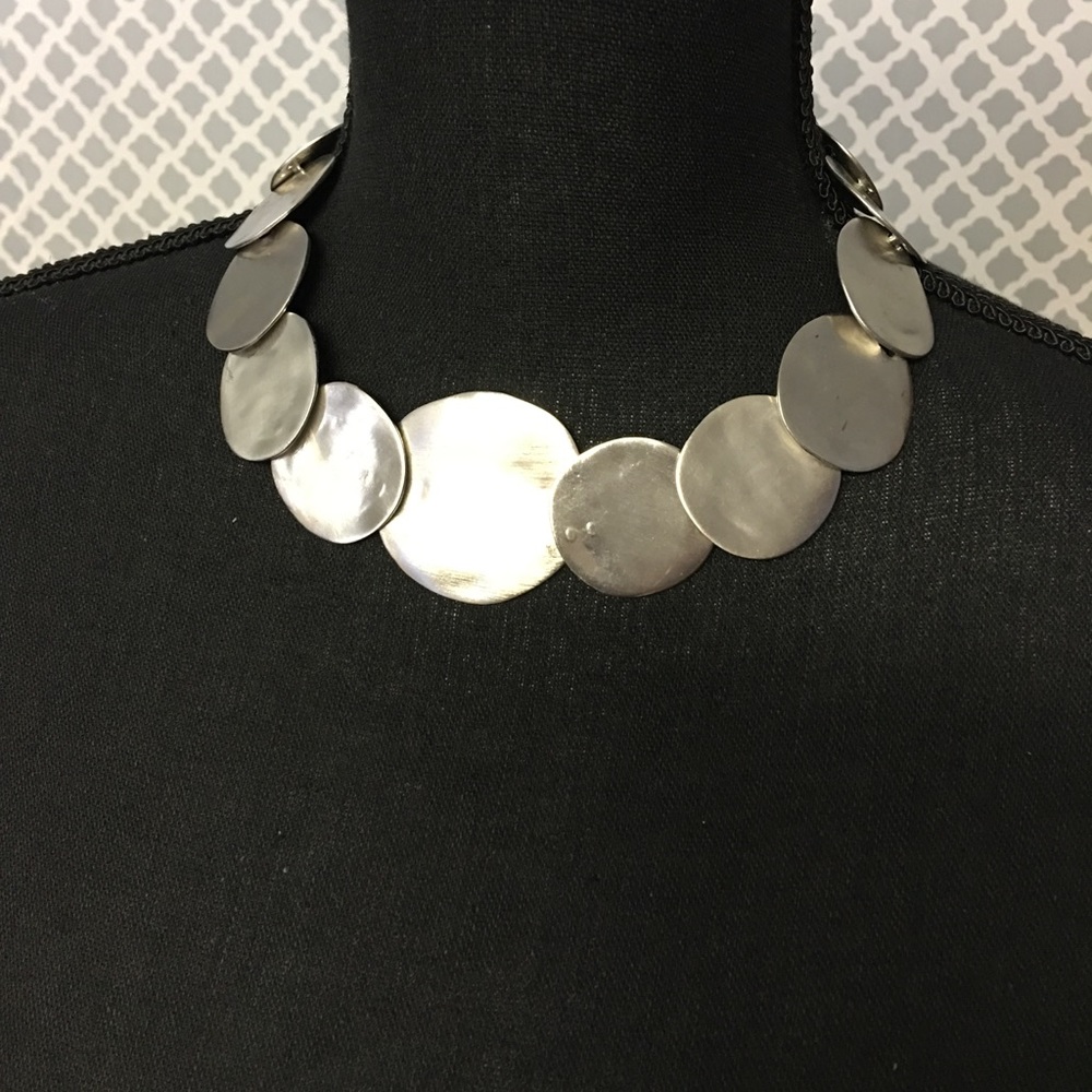 Silver Medallion Necklace
